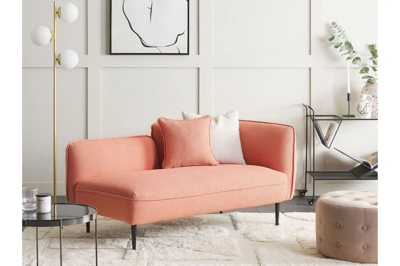 Toyoki Sjeselong 138 cm Høyre - Svart/Rosa - Møbler - Stoler - Lenestoler - Liggestol