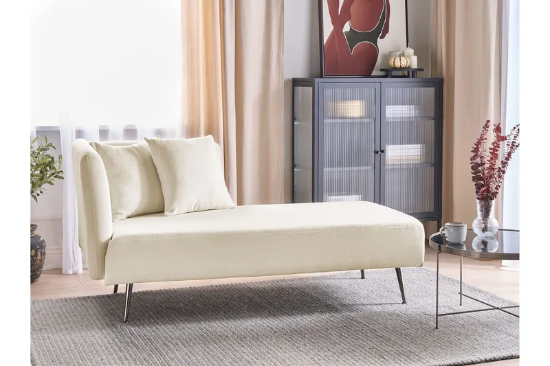 Toyoko Sjeselong 156 cm Venstre - Svart/Hvit - Møbler - Stoler - Lenestoler - Liggestol