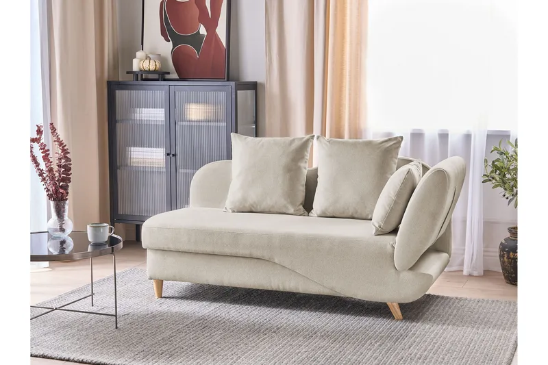 Trehan Sjeselong 157 cm Høyre - Beige - Møbler - Stoler - Lenestoler - Liggestol