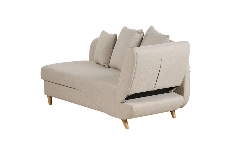 Trehan Sjeselong 157 cm Høyre - Beige - Møbler - Stoler - Lenestoler - Liggestol