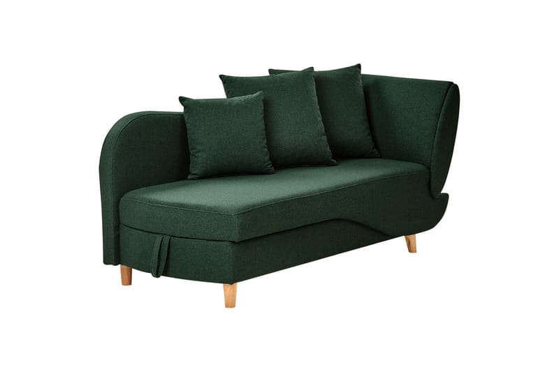 Trehan Sjeselong 157 cm Høyre - Grønn - Møbler - Stoler - Lenestoler - Liggestol