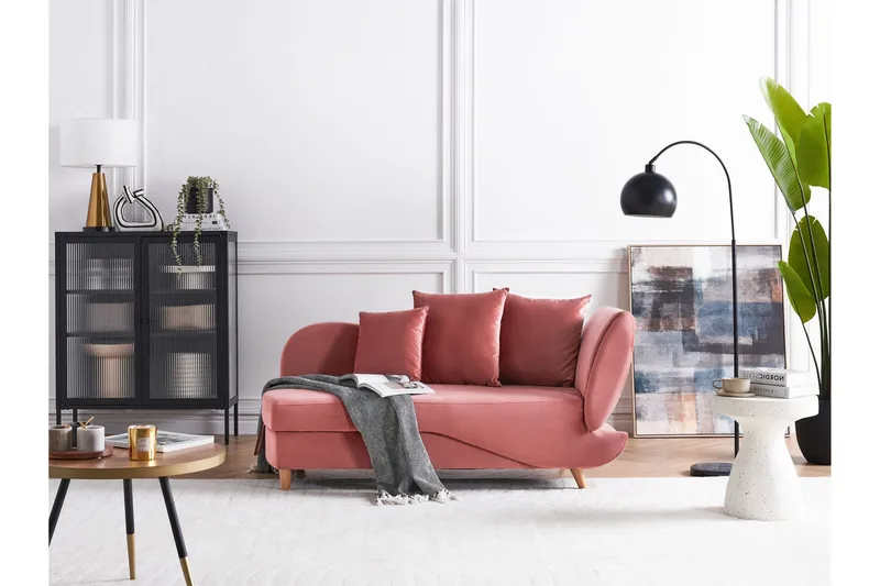 Trehan Sjeselong 157 cm Høyre - Rosa - Møbler - Stoler - Lenestoler - Liggestol