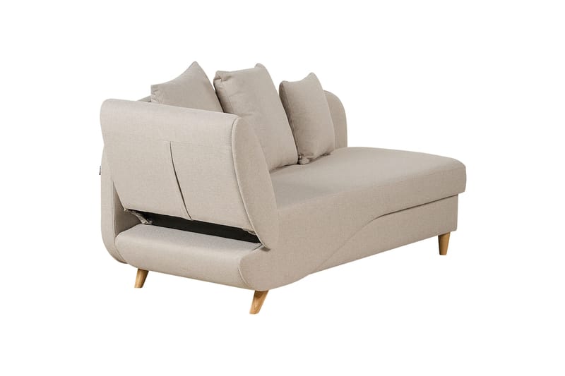 Trehan Sjeselong 157 cm Venstre - Beige - Møbler - Stoler - Lenestoler - Liggestol