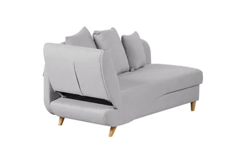 Trehan Sjeselong 157 cm Venstre - Grå - Møbler - Stoler - Lenestoler - Liggestol