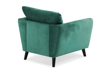 Trend Lenestol - Grønn Fløyel - Møbler - Stoler - Lenestoler - Fløyelslenestol