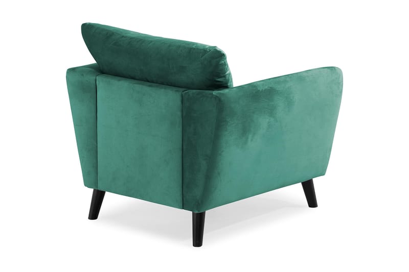 Trend Lenestol - Grønn Fløyel - Møbler - Stoler - Lenestoler - Fløyelslenestol