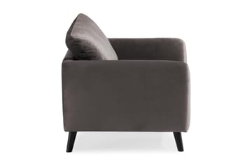 Trend Lenestol - Mørkegrå Fløyel - Møbler - Stoler - Lenestoler - Fløyelslenestol