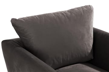 Trend Lenestol - Mørkegrå Fløyel - Møbler - Stoler - Lenestoler - Fløyelslenestol