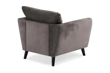 Trend Lenestol - Mørkegrå Fløyel - Møbler - Stoler - Lenestoler - Fløyelslenestol