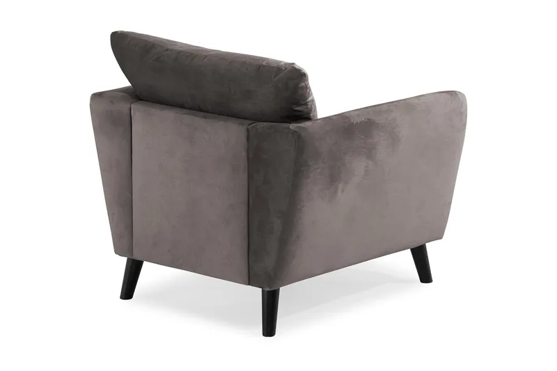 Trend Lenestol - Mørkegrå Fløyel - Møbler - Stoler - Lenestoler - Fløyelslenestol