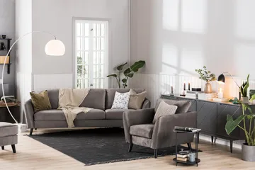 Trend Lenestol med Fotskammel - Muldvarp - Møbler - Stoler - Lenestoler - Lenestol med fotskammel