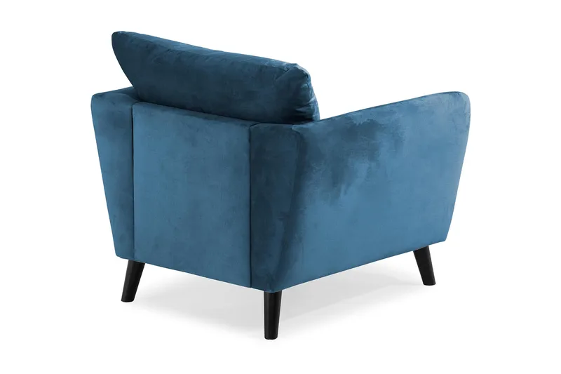 Trend Lenestol - Midnattsblå Fløyel - Møbler - Stoler - Lenestoler - Fløyelslenestol