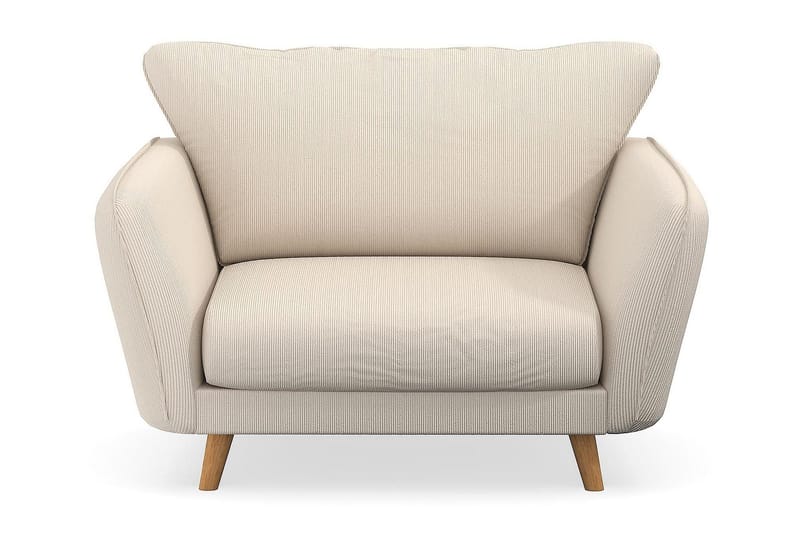 Trend Lyx Lenestol - Beige Kordfløyel - Møbler - Stoler - Lenestoler