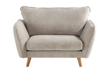 Trend Lyx Lenestol - Beige/Eik - Møbler - Stoler - Lenestoler