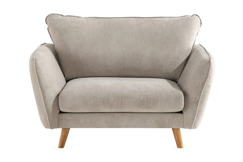 Trend Lyx Lenestol - Beige/Eik - Møbler - Stoler - Lenestoler