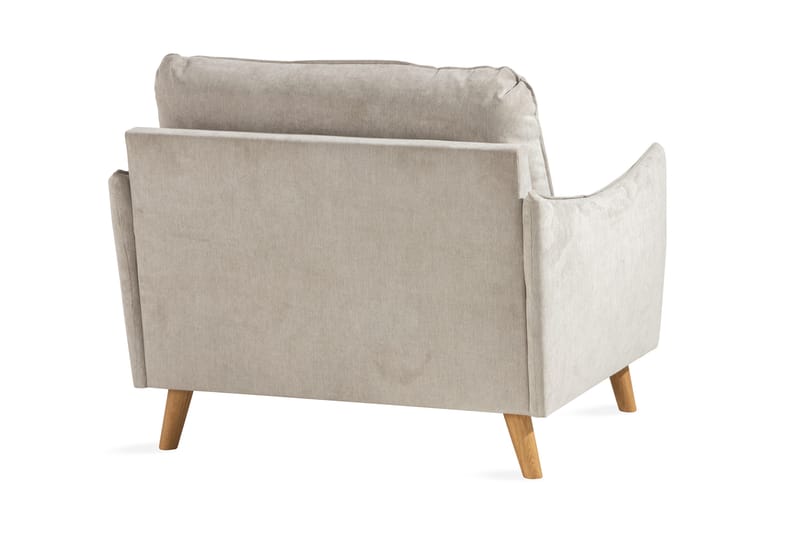 Trend Lyx Lenestol - Beige/Eik - Møbler - Stoler - Lenestoler