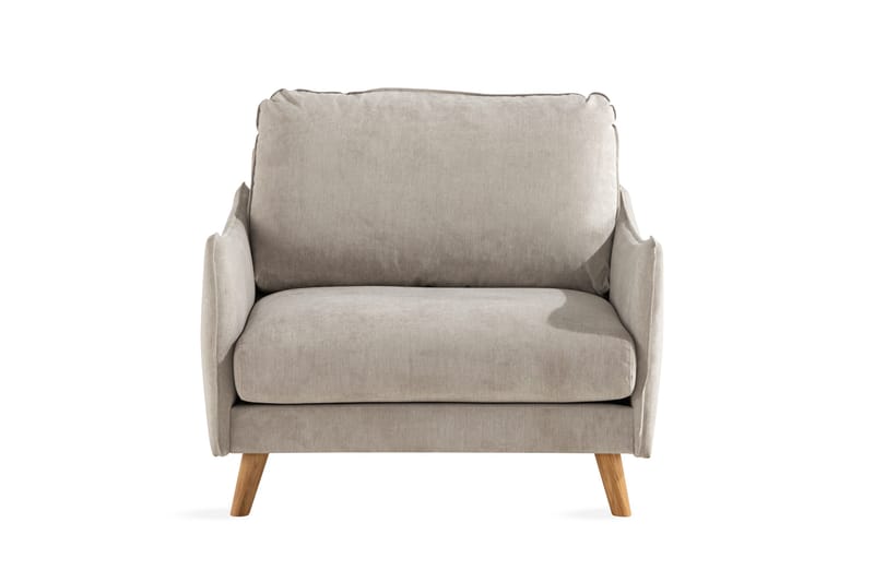 Trend Lyx Lenestol - Beige/Eik - Møbler - Stoler - Lenestoler