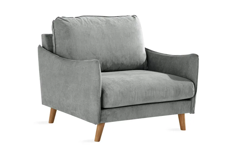 Trend Lyx Lenestol - Grå/Eik - Møbler - Stoler - Lenestoler