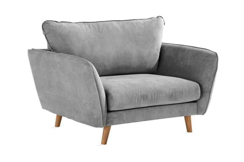 Trend Lyx Lenestol - Grå/Eik - Møbler - Stoler - Lenestoler