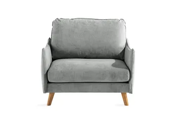 Trend Lyx Lenestol - Grå/Eik - Møbler - Stoler - Lenestoler