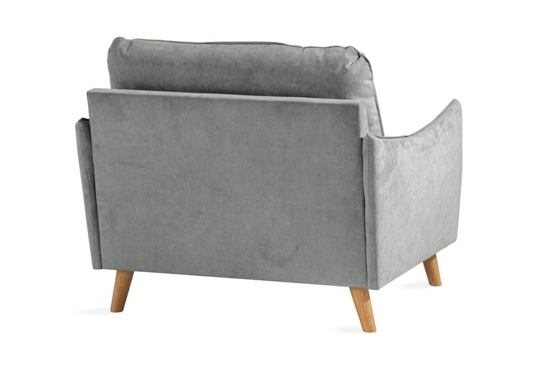 Trend Lyx Lenestol - Grå/Eik - Møbler - Stoler - Lenestoler
