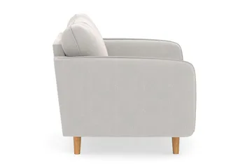 Trend Lyx Lenestol - Hvit Fløyel - Møbler - Stoler - Lenestoler