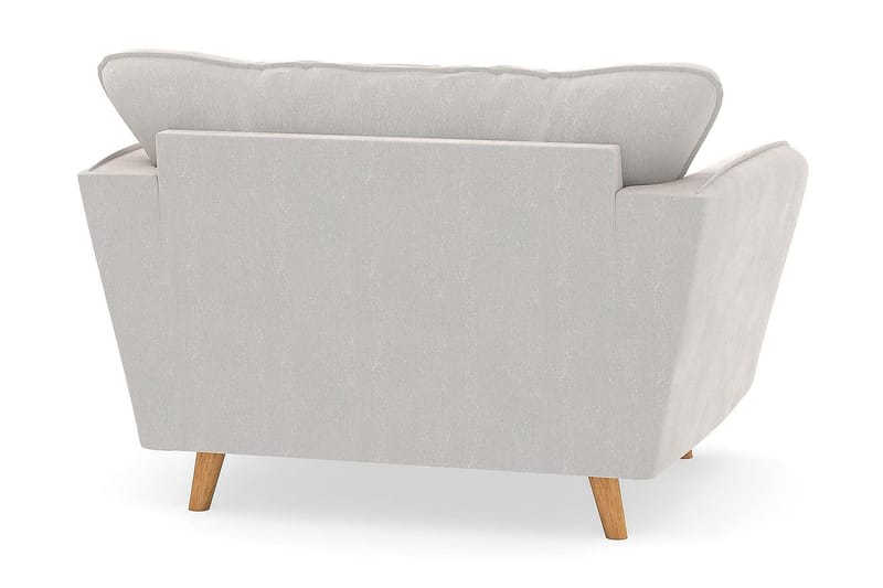 Trend Lyx Lenestol - Hvit Fløyel - Møbler - Stoler - Lenestoler