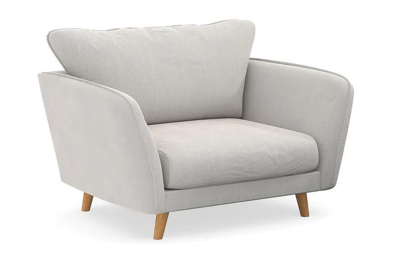 Trend Lyx Lenestol, Hvit Fløyel