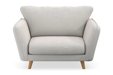 Trend Lyx Lenestol - Hvit Fløyel - Møbler - Stoler - Lenestoler