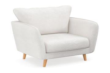 Trend Lyx Lenestol - Hvit|Bouclé - Møbler - Stoler - Lenestoler