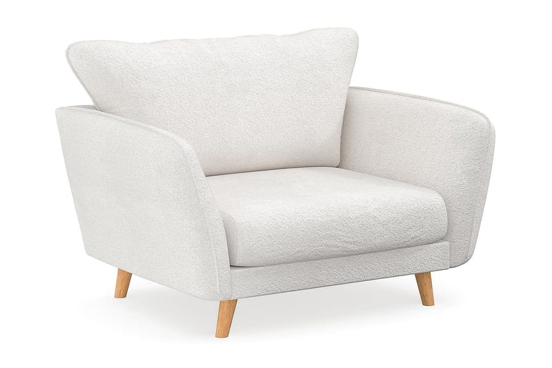 Trend Lyx Lenestol - Hvit|Bouclé - Møbler - Stoler - Lenestoler