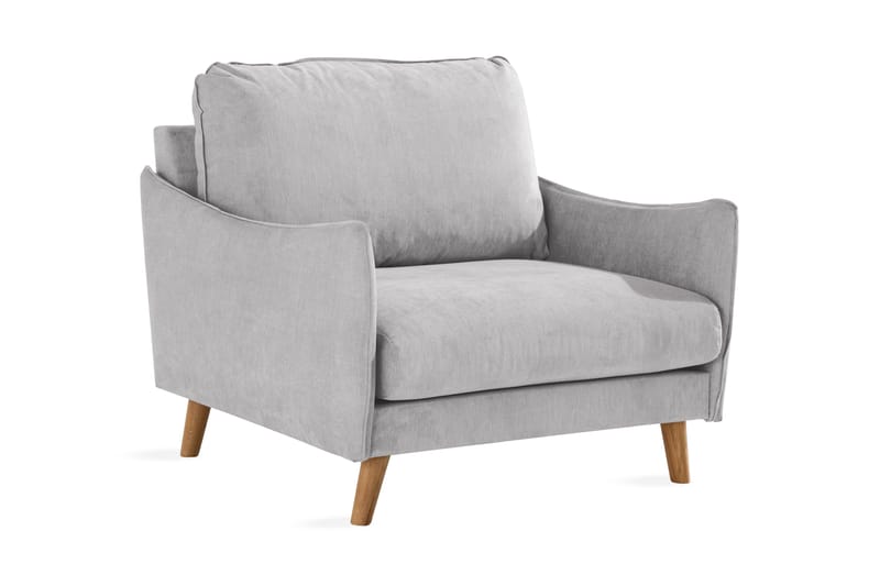 Trend Lyx Lenestol, Lysegrå/Eik