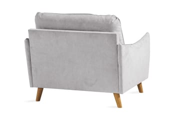 Trend Lyx Lenestol - Lysegrå/Eik - Møbler - Stoler - Lenestoler