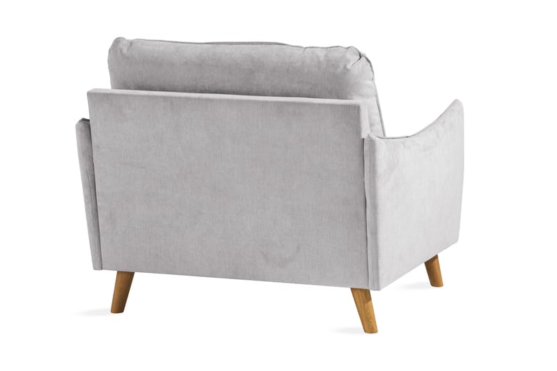 Trend Lyx Lenestol - Lysegrå/Eik - Møbler - Stoler - Lenestoler