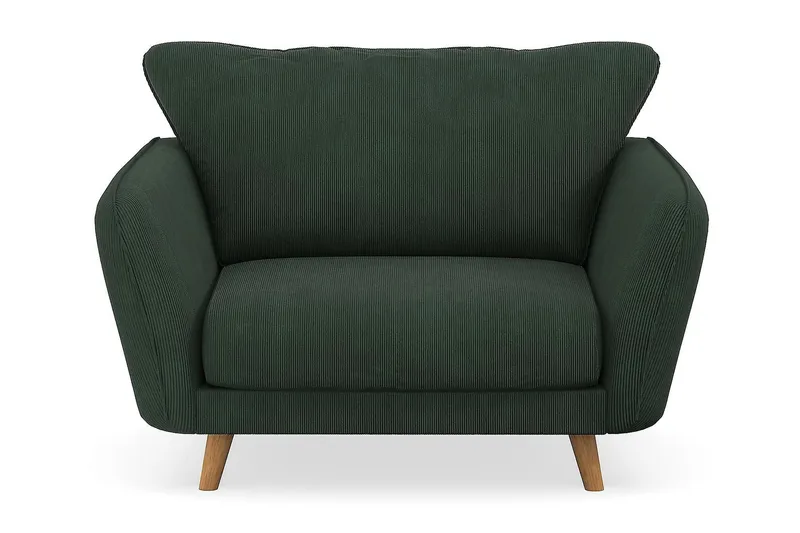 Trend Lyx Lenestol - Mørk grønn Kordfløyel - Møbler - Stoler - Lenestoler