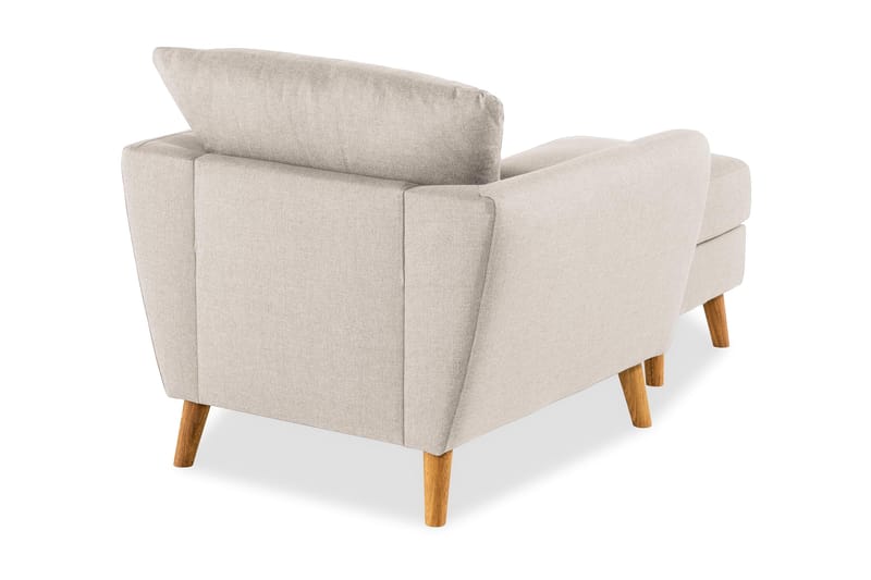 Trend Sofagruppe Lenestol med Fotskammel - Beige - Møbler - Stoler - Lenestoler - Lenestol med fotskammel