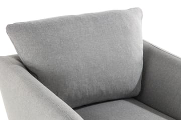 Trend Sofagruppe Lenestol med Fotskammel - Lysegrå - Møbler - Stoler - Lenestoler - Lenestol med fotskammel