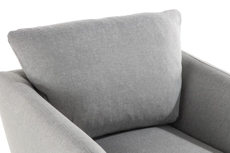 Trend Sofagruppe Lenestol med Fotskammel - Lysegrå - Møbler - Stoler - Lenestoler - Lenestol med fotskammel