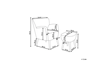 TUMBA Lenestol - Beige - Møbler - Stoler - Lenestoler