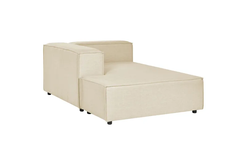 Tunda Sjeselong 119 cm Høyre - Beige/Svart - Møbler - Stoler - Lenestoler - Liggestol