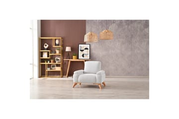 Tylra Lenestol - Grå/Kaffe - Møbler - Stoler - Lenestoler - Lenestol uten armlene