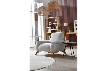 Tylra Lenestol - Grå/Kaffe - Møbler - Stoler - Lenestoler