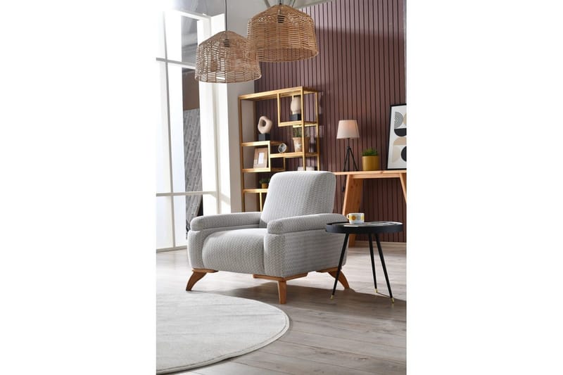 Tylra Lenestol - Grå/Kaffe - Møbler - Stoler - Lenestoler