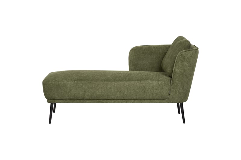Uklund Sjeselong 148 cm Høyre - Svart/Grønn - Møbler - Stoler - Lenestoler - Liggestol