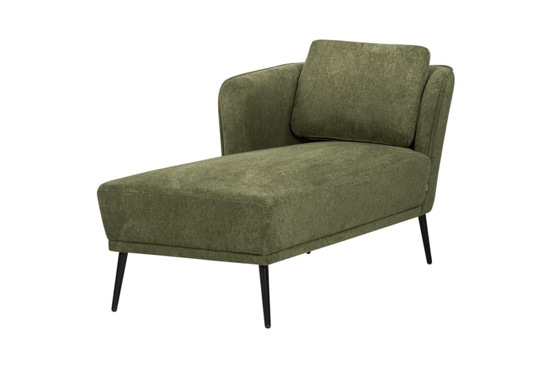 Uklund Sjeselong 148 cm Høyre - Svart/Grønn - Møbler - Stoler - Lenestoler - Liggestol