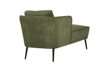 Uklund Sjeselong 148 cm Høyre - Svart/Grønn - Møbler - Stoler - Lenestoler - Liggestol