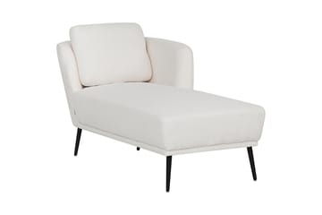 Uklund Sjeselong 148 cm Venstre - Svart/Hvit - Møbler - Stoler - Lenestoler - Liggestol