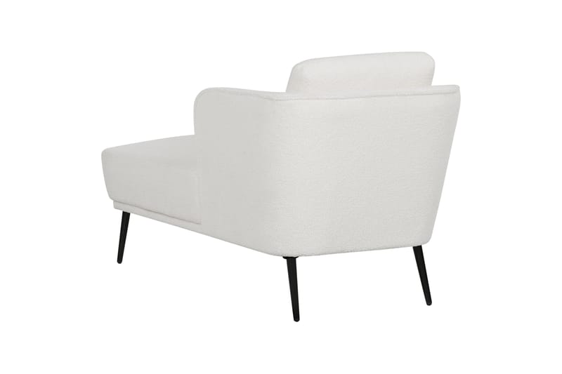 Uklund Sjeselong 148 cm Venstre - Svart/Hvit - Møbler - Stoler - Lenestoler - Liggestol