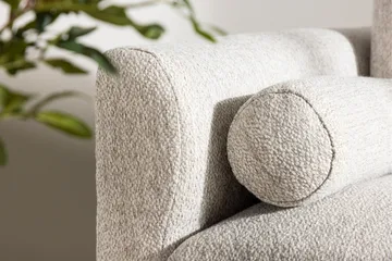 Vanlig lenestol med armlener Venture Home Olympos lenestol Beige - Møbler - Stoler - Lenestoler