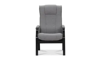 Vanlig lenestol uten armlener Saika Lenestol Lysegrå - Møbler - Stoler - Lenestoler - Lenestol med fotskammel